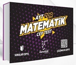 Karekök Yayıncılık AYT Cep Test Matematik Zor - Karekök Yayıncılık