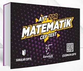 Karekök Yayıncılık AYT Cep Test Matematik Zor - 1