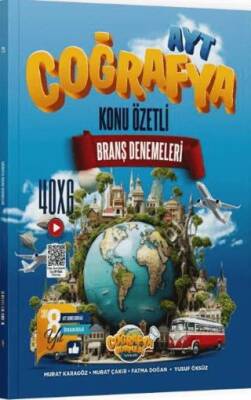 AYT Coğrafya Konu Özetli Branş Denemeleri - 1