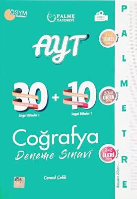 Palme Yayınları AYT Coğrafya Palmetre 30+10 Deneme Sınavı Video Çözümlü - 1