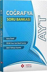 Sonuç Yayınları AYT Coğrafya Soru Bankası - Sonuç Yayınları
