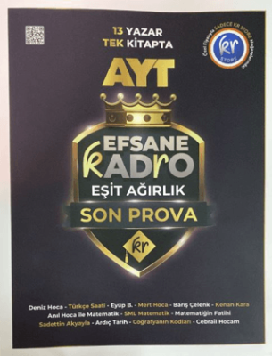 AYT Efsane Kadro Eşit Ağırlık Son Prova Soru Bankası - 1