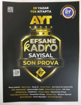 AYT Efsane Kadro Sayısal Son Prova Soru Bankası - 1