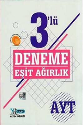 Yayın Denizi Yayınları AYT Eşit Ağırlık 3 lü Deneme Video Çözümlü - 1
