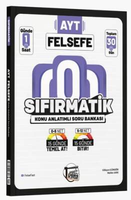 AYT Felsefe Sıfırmatik Konu Anlatımlı Soru Bankası - 1