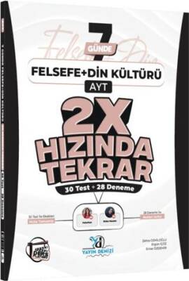 AYT Felsefe ve Din Kültürü Ders Platosu 7 Günde 2X Hızında Tekrar Deneme - 1
