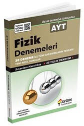 Aydın Yayınları AYT Fizik Denemeleri Tamamı Video Çözümlü - Aydın Yayınları