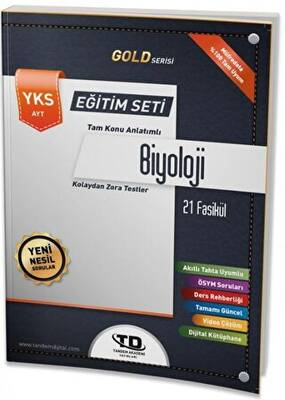 Tandem Yayınları AYT Gold Serisi Biyoloji 21 Fasikül Eğitim Seti - 1