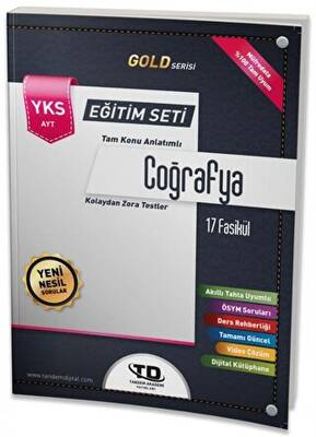 Tandem Yayınları AYT Gold Serisi Coğrafya 17 Fasikül Eğitim Seti - 1