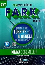 Yayın Denizi Yayınları AYT Kimya 15 x 13 Tekrar Ettiren Fark Denemeleri - Yayın Denizi Yayınları