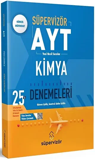 Süpervizör Yayınları AYT Kimya 25 li Deneme - Süpervizör Yayınları