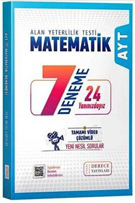 Derece Yayınları - Bayilik AYT Matematik 7 Deneme Derece Yayınları - 1