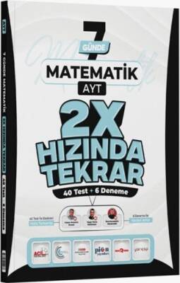 AYT Matematik 7 Günde 2X Hızında Tekrar Deneme - 1