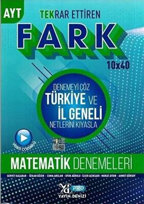Yayın Denizi Yayınları AYT Matematik Fark Tekrar Ettiren Denemesi - 1