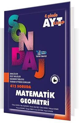 Yayın Denizi Yayınları AYT Matematik Geometri Pro 412 Soruda Sondaj Kamp - 1