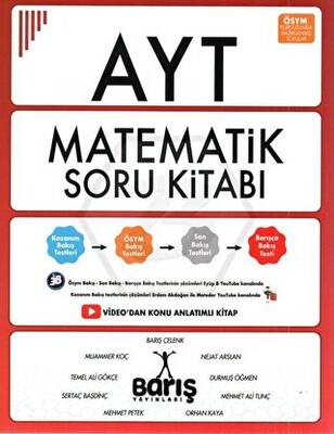 Yazarın Kendi Yayını - Barış Çelenk AYT Matematik Soru Bankası - 1