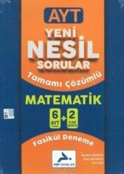 AYT Matematik Yeni Nesil Sorular Tamamı Çözümlü 6+2 Deneme - Paraf Yayınları