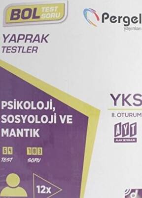 Pergel Yayınları AYT Psikoloji - Sosyoloji - Mantık Kutu Test - 1