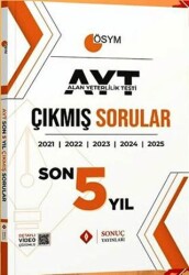 AYT Son 5 Yıl Çıkmış Sorular - Sonuç Yayınları