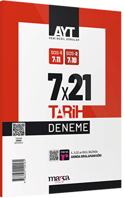 Marka Yayınları 2025 AYT Tarih 7 Deneme Tamamı Video Çözümlü - 1