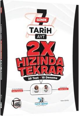 AYT Tarih Ders Platosu 7 Günde 2X Hızında Tekrar Deneme - 1