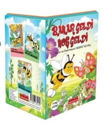 Bahar Geldi Hoş Geldi Bal Arısı Vızdık Serisi Renkli Resimli 3 Kitap Set - Bordo Ressam