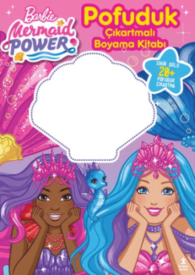 Barbie Medmaıd Power – Pofuduk Çıkartmalı Boyama Kitabı - 1
