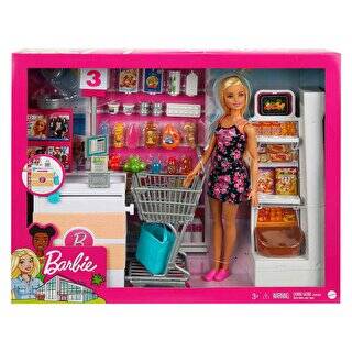 Barbie Süpermarkette Oyun Seti FRP01 - 1