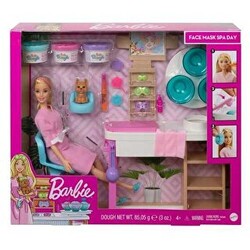 Barbie Wellness - Yüz Bakımı Yapıyor Oyun Seti GJR84 - 1