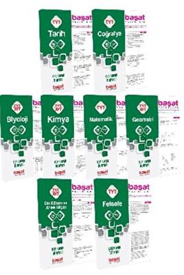 Başat Yayınları TYT Tarih Coğrafya Biyoloji Kimya Matematik Geometri Din Kültürü ve Ahlak Bilgisi Felsefe Çek Kopar Yaprak Test Seti - 1