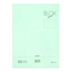 Bayındır Yeşil Kolej Yedeği Çizgili A4 50 Yaprak - Bayındır