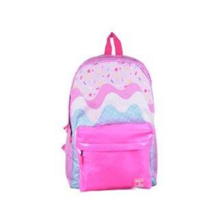 Bear & Deer İce Cream Çift Gözlü Sırt Çantası Pembe - 1