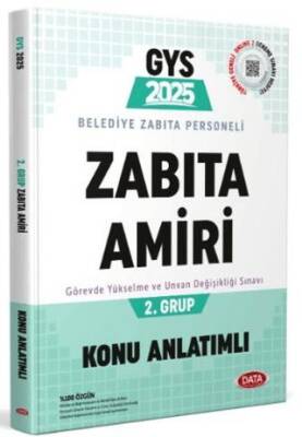 Data Yayınları Belediye Zabıta Personeli Zabıta Amiri 2. Grup Konu Anlatımlı - 1