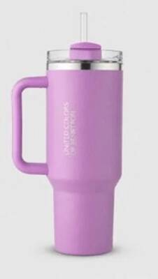 Benetton Be-Kct100-Km Çelik Termos 900 Ml. Krem Zemin Mavi Kulp Krem - 1