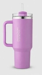 Benetton Be-Kct100-Tz Çelik Termos 900 Ml. Lila Zemin Lila Kulp Gliterli Lila - Benetton