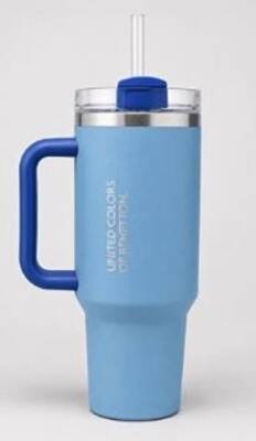 Benetton Be-Kct100-Tz Çelik Termos 900 Ml. Mavi Zemin Mavi Kulp Mavi - 1
