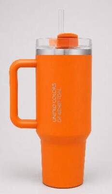 Benetton Be-Kct100-Tz Çelik Termos 900 Ml. Turuncu Zemin Turuncu Kulp Turuncu - 1