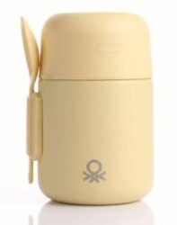 Benetton Be-Osm100-Kr Bebek Çelik Mama ve Yemek Saklama Termosu 500 Ml. Krem Krem - Benetton