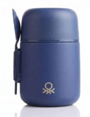 Benetton Be-Osm100-Lc Bebek Çelik Mama ve Yemek Saklama Termosu 500 Ml Lacivert Lacivert - 1
