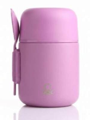 Benetton Be-Osm100-Pe Bebek Çelik Mama ve Yemek Saklama Termosu 500 Ml Pembe Gliterli Pembe - 1