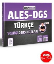 Benim Hocam Yayınları 2025 ALES DGS Türkçe Video Ders Notları - Benim Hocam Yayınları