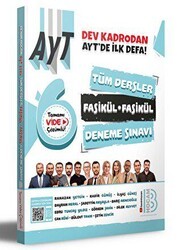 AYT Tüm Dersler Tamamı Video Çözümlü Fasikül Fasikül Deneme Sınavı - 1