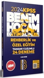 Eğitim Bilimleri Rehberlik ve Özel Eğitim Tamamı Çözümlü 24 Deneme - Benim Hocam Yayınları