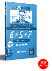 Benim Hocam Yayınları 2025 KPSS Vatandaşlık Tamamı Çözümlü 6+5+7 Deneme - 1