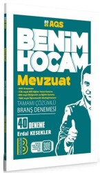 Benim Hocam Yayınları 2025 MEB-AGS Mevzuat 40 Deneme Çözümlü - 1