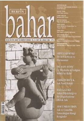 Berfin Bahar Aylık Kültür, Sanat ve Edebiyat Dergisi Sayı: 106 - 1