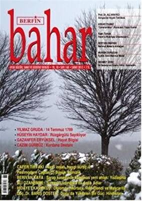 Berfin Bahar Aylık Kültür, Sanat ve Edebiyat Dergisi Sayı: 168 - 1