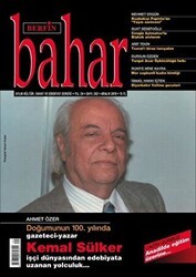 Berfin Bahar Aylık Kültür Sanat ve Edebiyat Dergisi Sayı: 262 Aralık 2019 - Berfin Bahar Dergisi