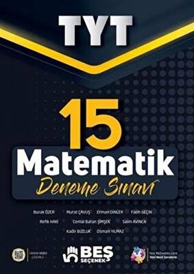 Beş Seçenek Yayınları Beş Seçenek YKS TYT Matematik 15 Deneme Sınavı Video Çözümlü - 1