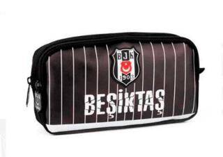Beşiktaş Me Team İnce Çubuk Desenli Suni Deri Kalem Çantası 25355 - 1